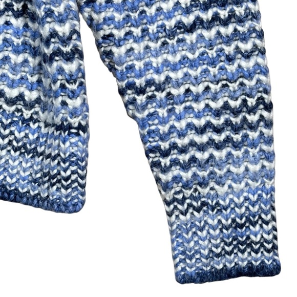 VINTAGE Chunky Marled Crochet Knit Raglan Sweater - Picture 5 of 9